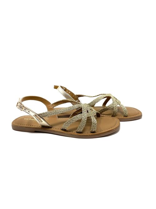 Sandaletto donna intrecciato oro IL LACCIO | CHOMYTESSUTOORO
