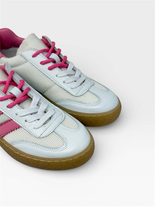 Sneakers Bianche e Rosa VITAMINA | STEVEN01TESSUTOBIANCO+CANDY