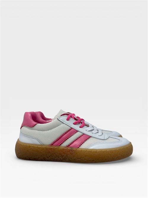 Sneakers Bianche e Rosa VITAMINA | STEVEN01TESSUTOBIANCO+CANDY