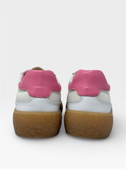 Sneakers Bianche e Rosa VITAMINA | STEVEN01TESSUTOBIANCO+CANDY